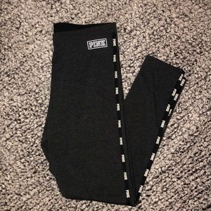 VS Pink Ankle Length Grey Leggings